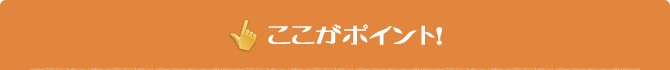 ここがポイント！